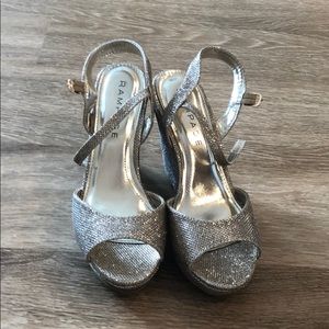 Sparkly platform wedges!!